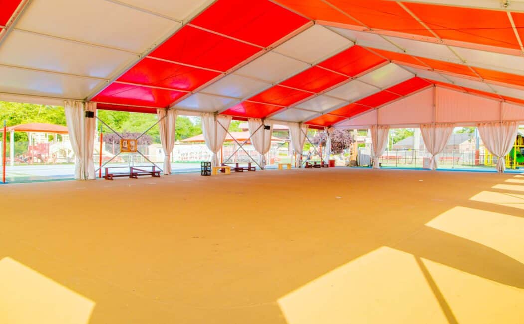 Interior of Big Top tent