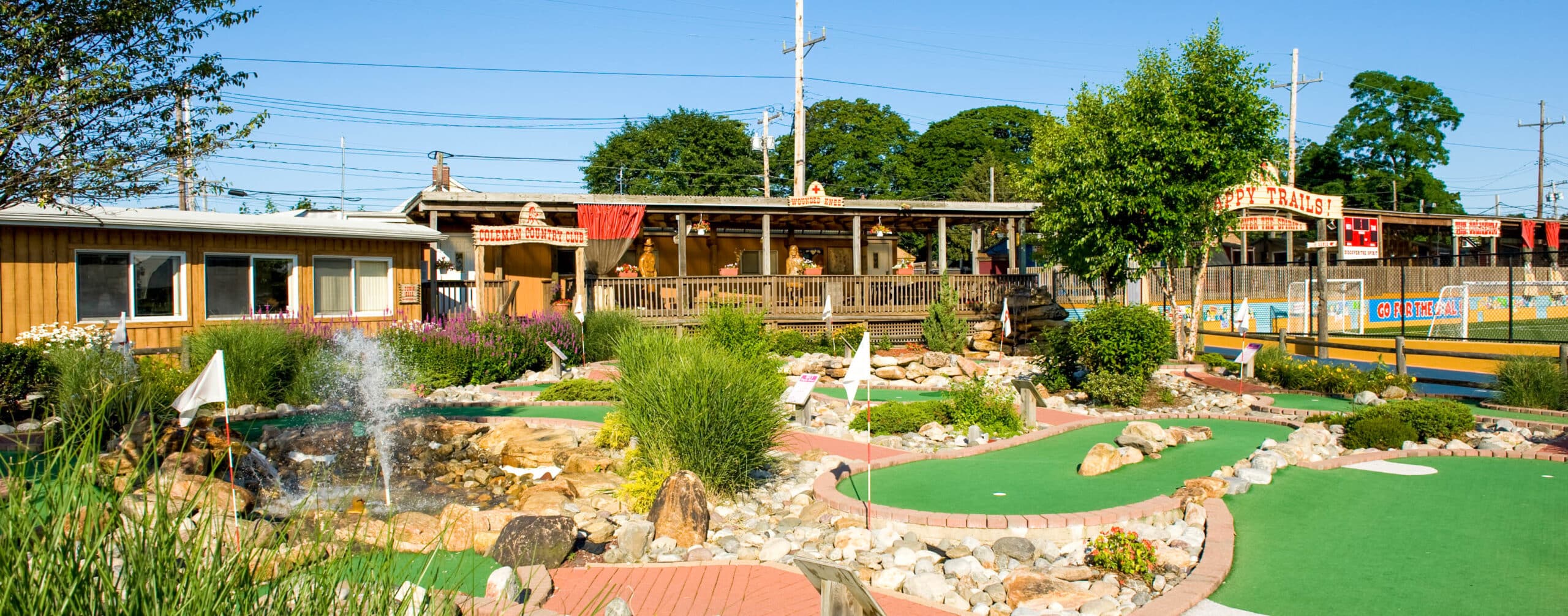 Mini golf course.