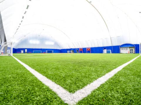 Indoor field.