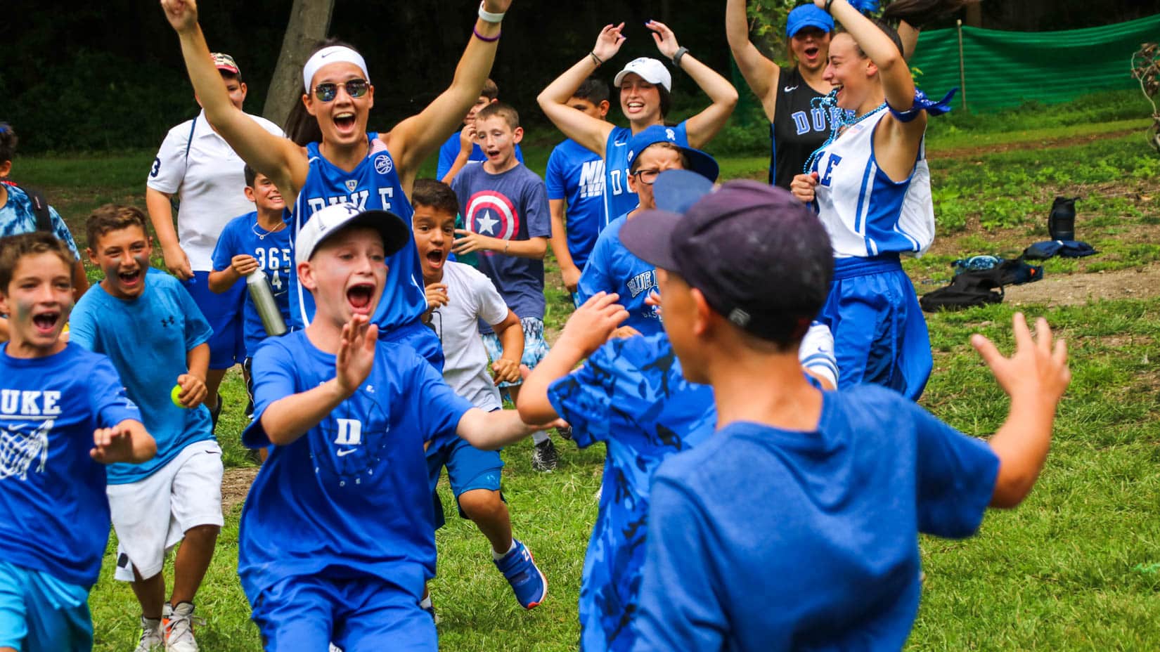 Team celebrating.